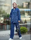Two Piece Jeans Set - Blue