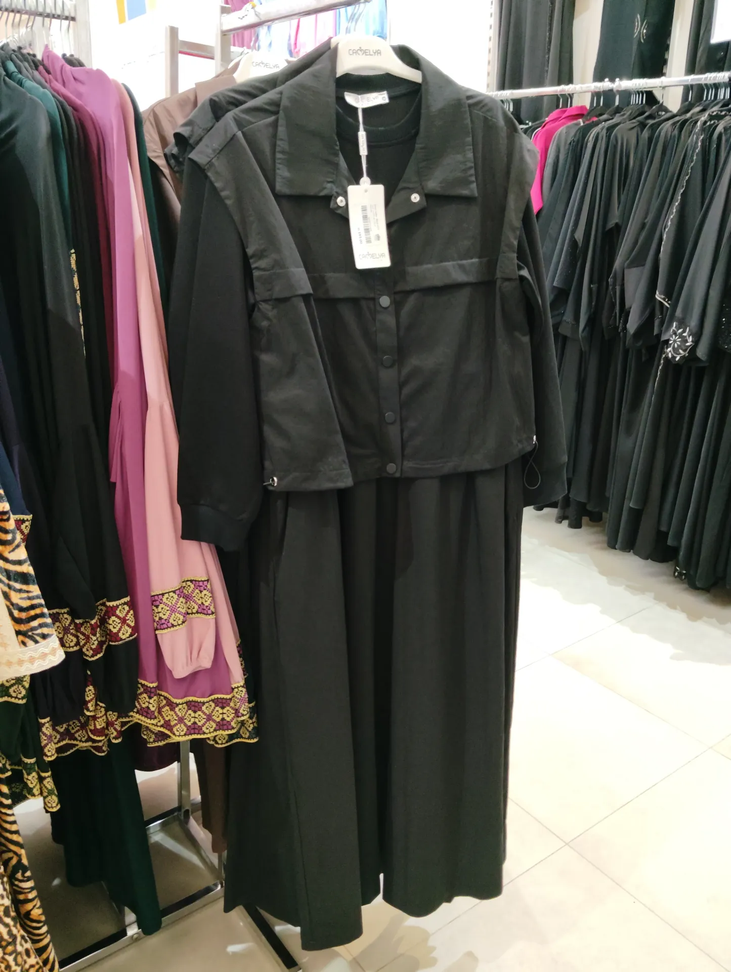 [869-37771-38] فستان مع جاكيت - اسود (38)