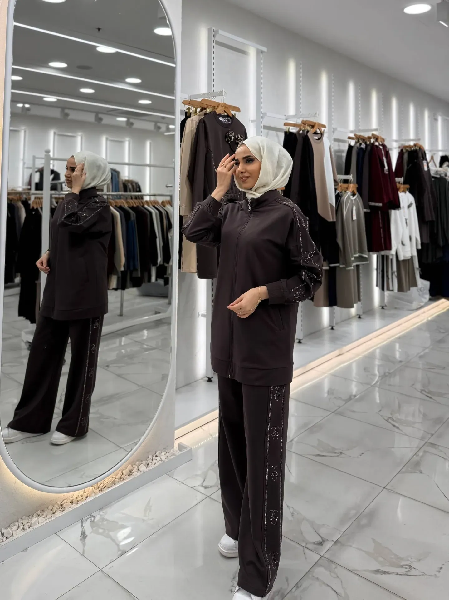 [869-108402-38] Two Piece Set - Brown 10840 (38)