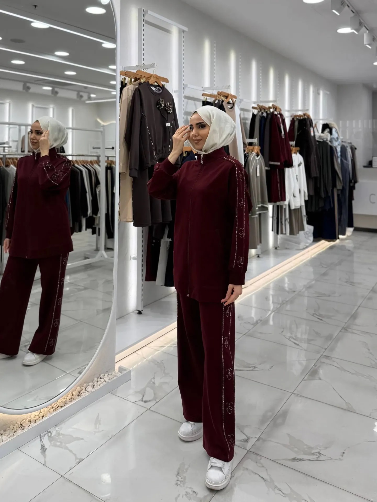 Two Piece Set - Maroon 10840