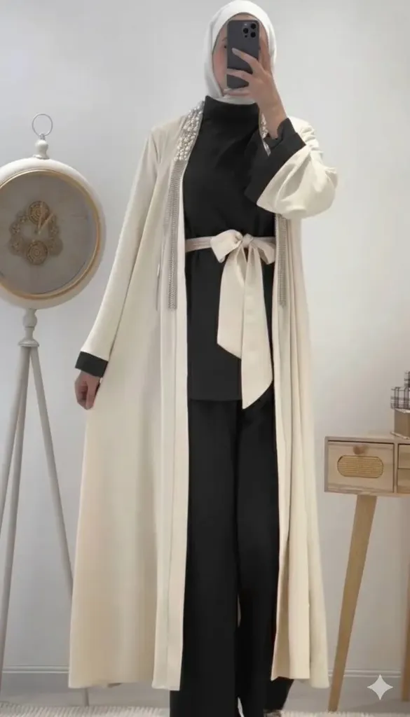 فستان و عباية اسود