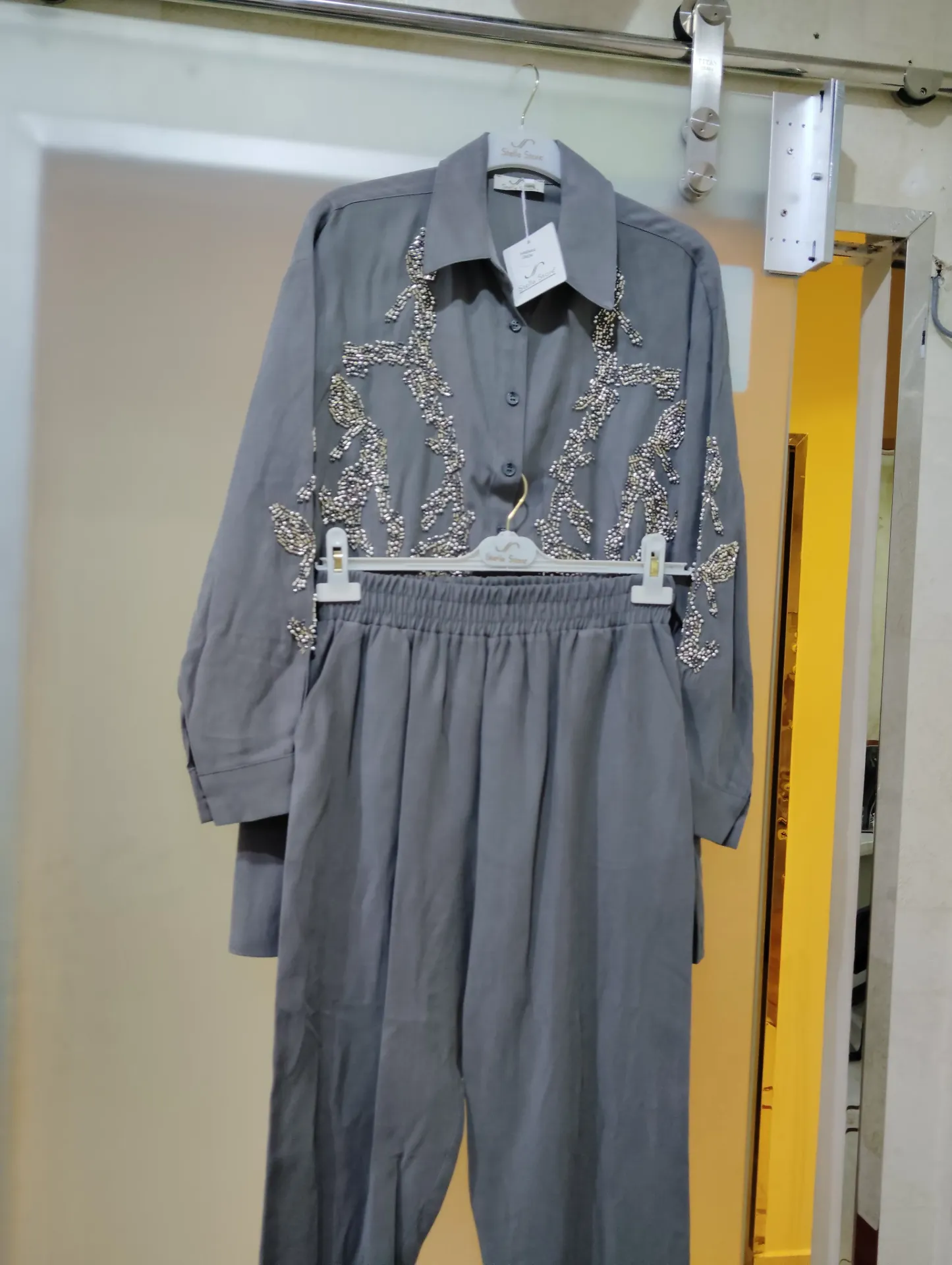 [869-14901-M] Two Piece Set - Grey 1490 (M)