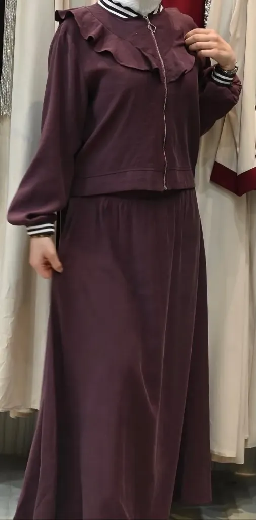 [869-1203772-38] Two Piece Set - Maroon 120377 (38)