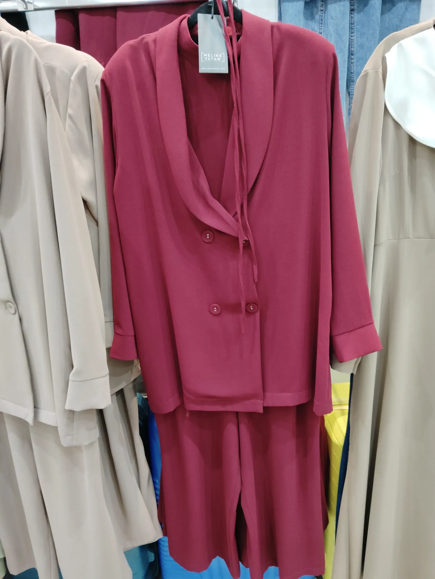 [869-26122-M] Two Piece - Maroon 2612 (M)