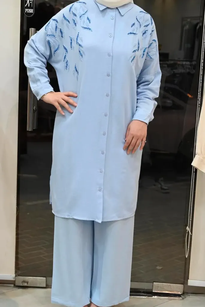 [869-174361-38] Two Piece - Blue 17436 (M)