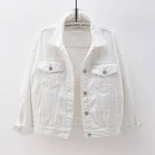 Denim Jacket (M, White)
