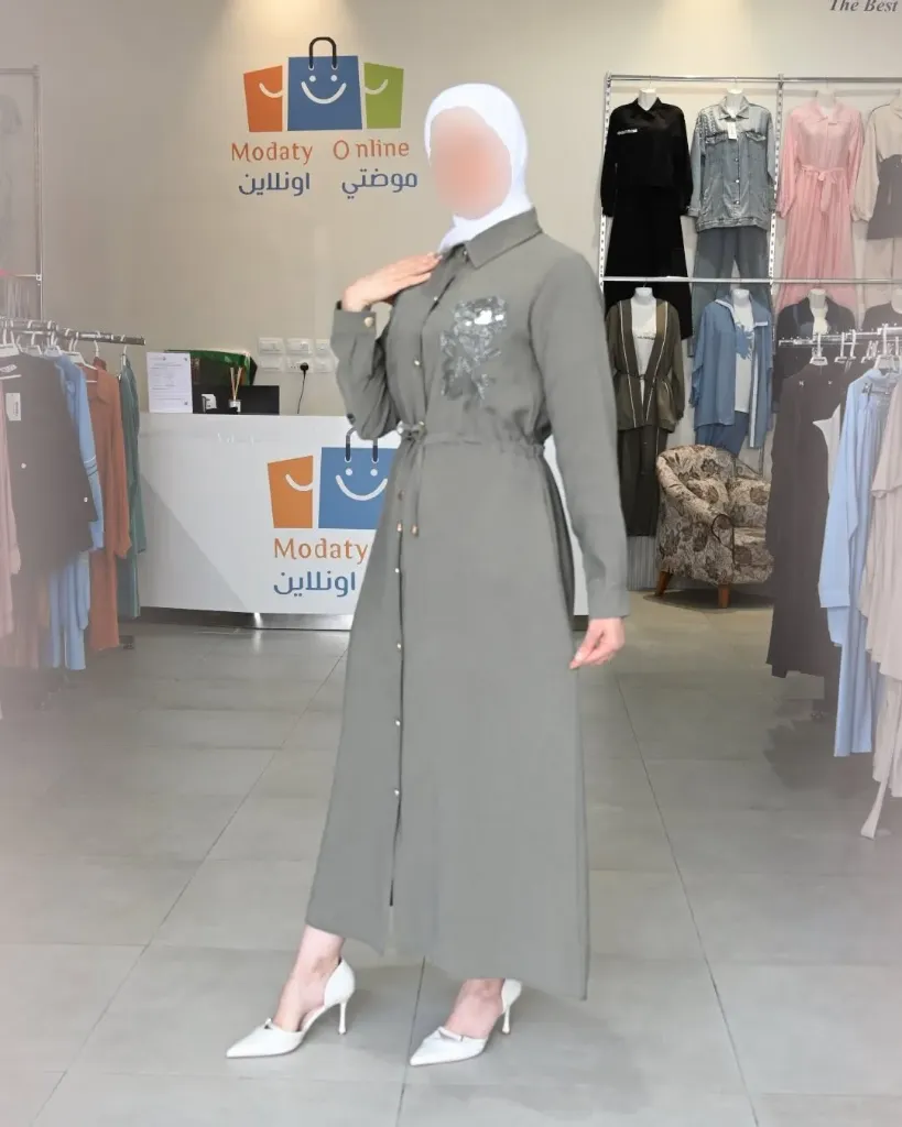 [869-31192-38] فستان - زيتي (38)