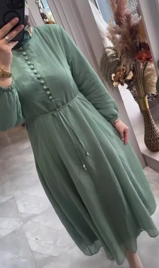 [869-53152-38] Dress - Green 5315 (38)
