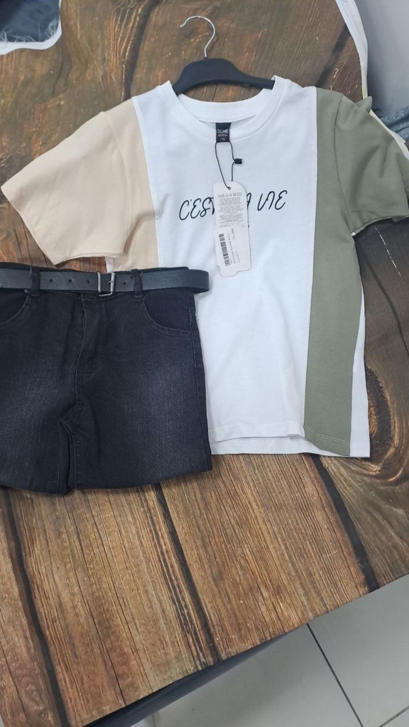 Boy Cotton Set Half Sleeve Short‎