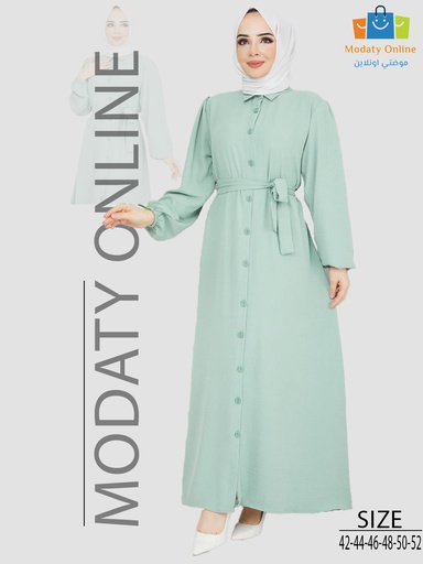 [1103032-5019-Oily-2XL] Long Dress Oily (2XL)