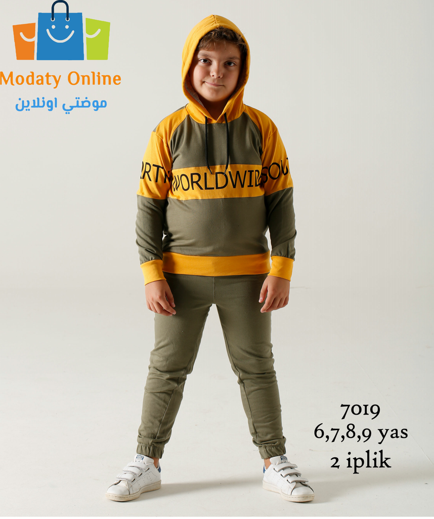 [3102016-7019-6 Year Oily] بيجاما رياضية ولادي (6 Year)