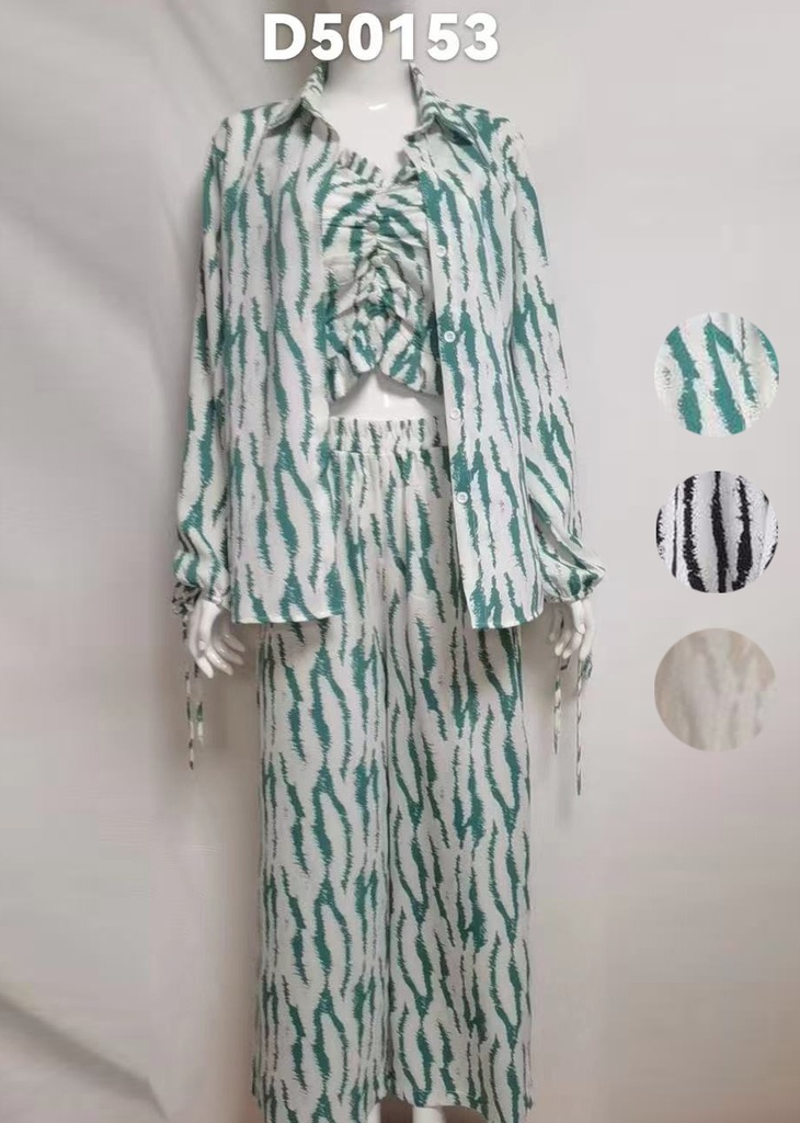 [D50153] Three Piece Set Hijab طقم محجبات ثلاثة قطع