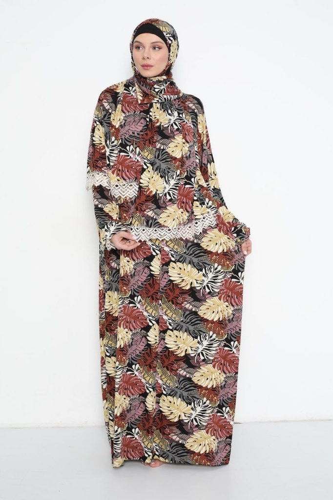 [112024-6047-black] Women's Prayer Set Flower Shape