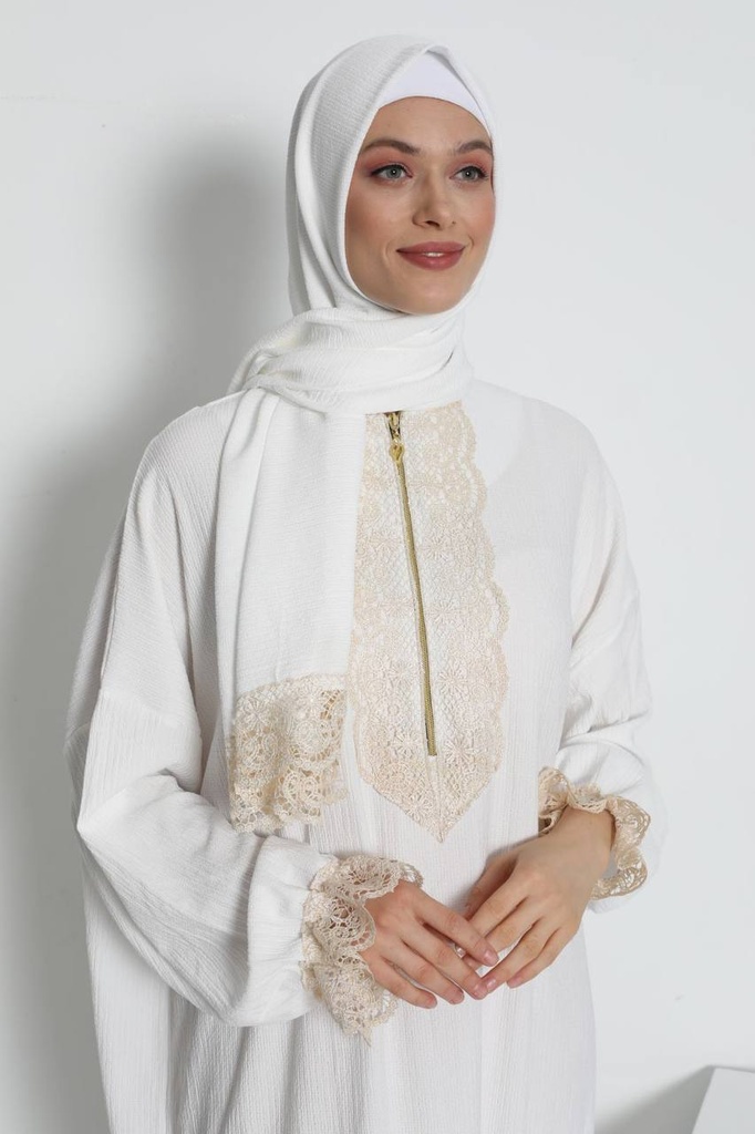 [112024-6009-white] Women's Prayer Clothes White