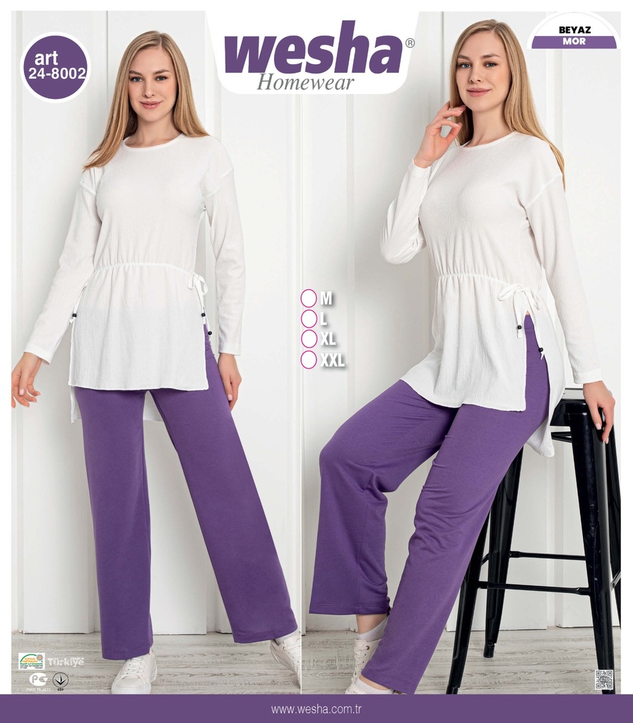 [112024-8002-M-2] Twirl two set pieces Purple (M)