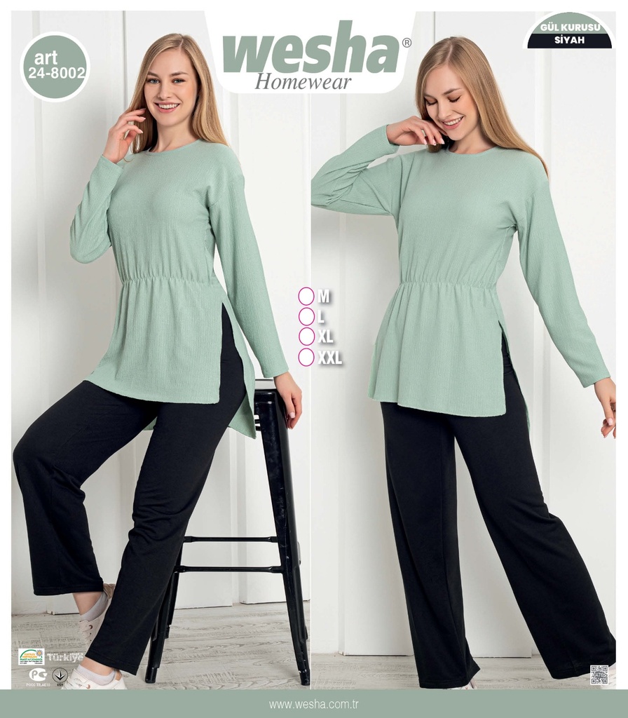 [112024-8002-M-4] Twirl two set pieces Turquoise (M)
