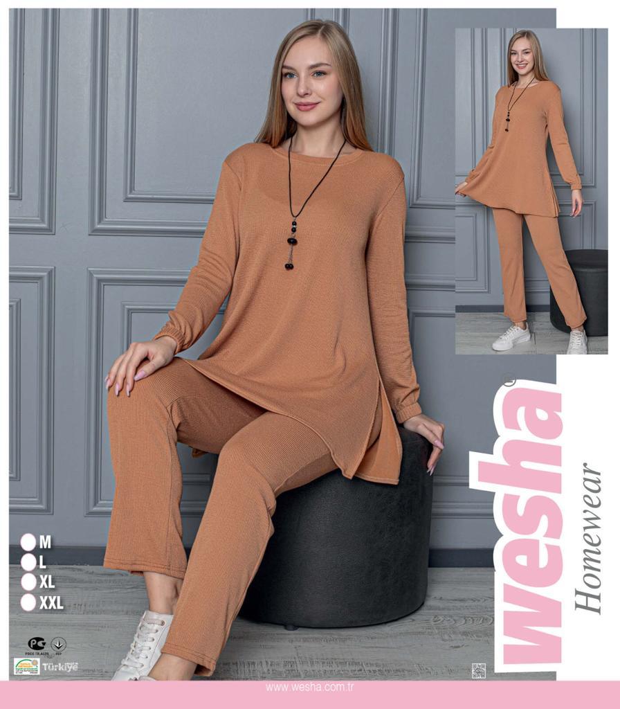 [112024-8003-M-3] Two suit pieces With accessory Beige (M)