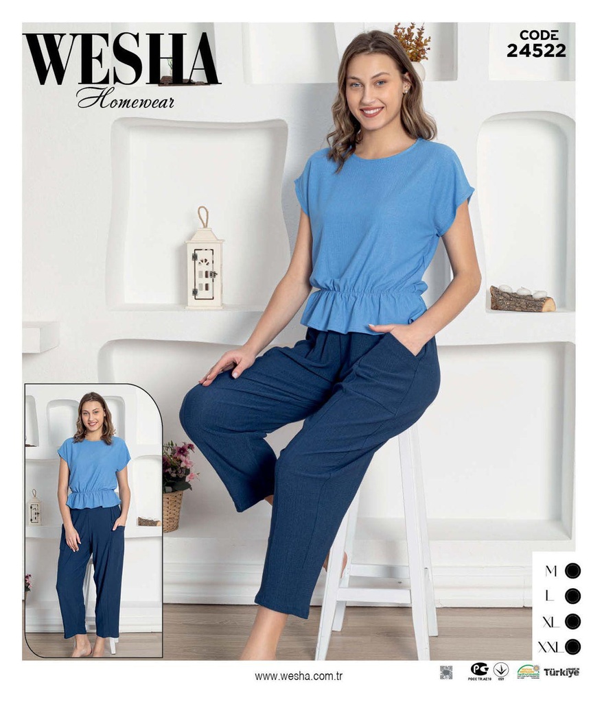 [112024-24522-M-2] Two suit pieces Blue (M)