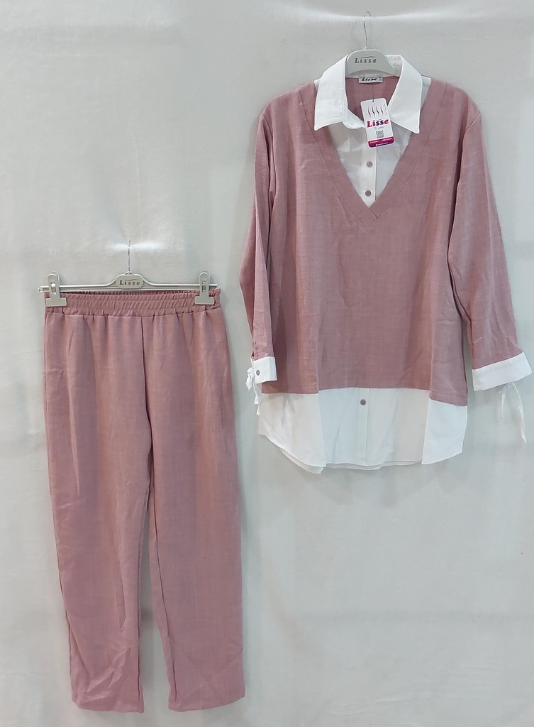 Tracksuit Set Cotton Pink