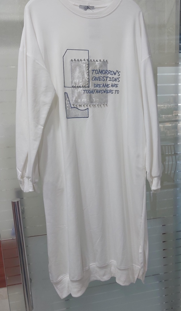 [112024-9254-S~M-white] Women's blouse white (S~M)