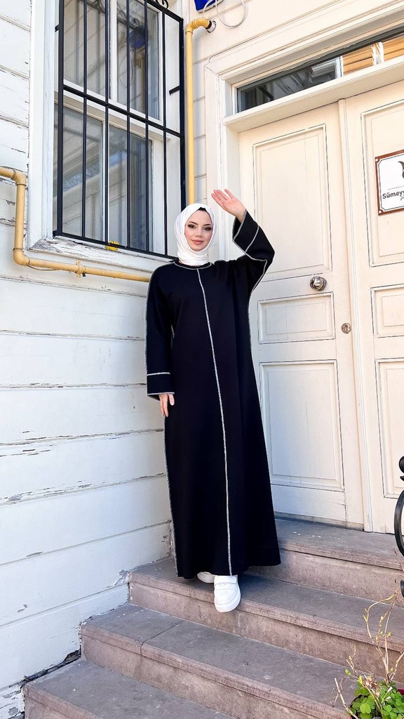 [869-71167-01] Long Dress Black