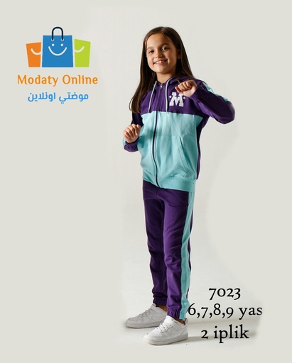 [3102016-7023-6YPurple] Girls Sports Pajamas (6 Year)