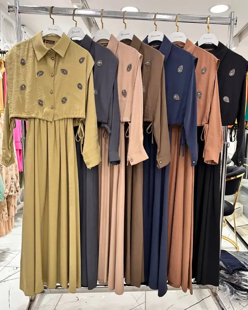[869-1751-1-M] Long Dress Choco (M)