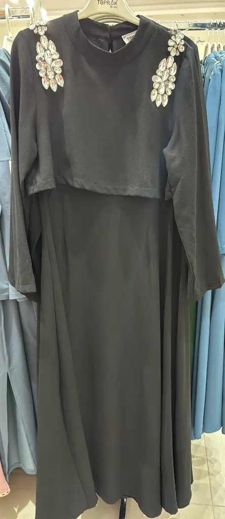 [869-00012-1-M] Long DRESS BLACK (M)