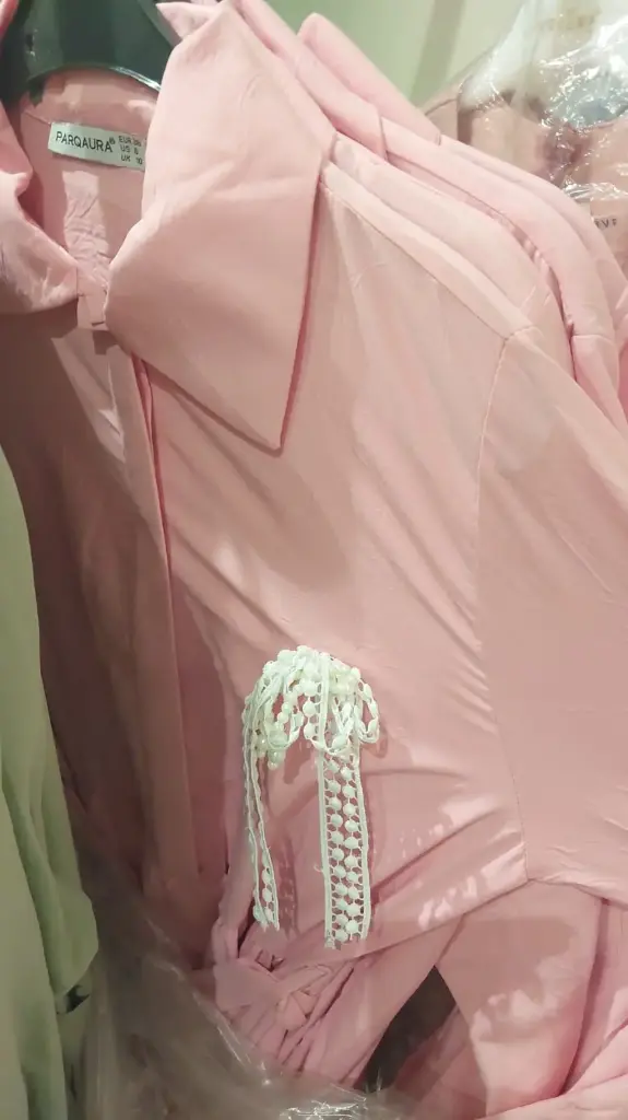 [869-1001-5-M] Long DRESS Pink (M)