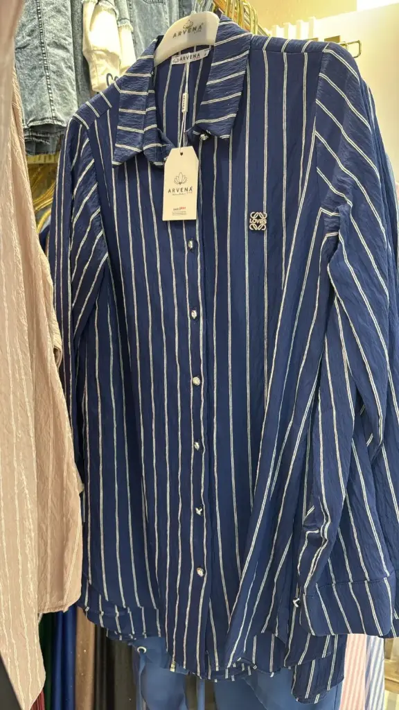 Women's Casual Shirt D-Blue قميص نسائي